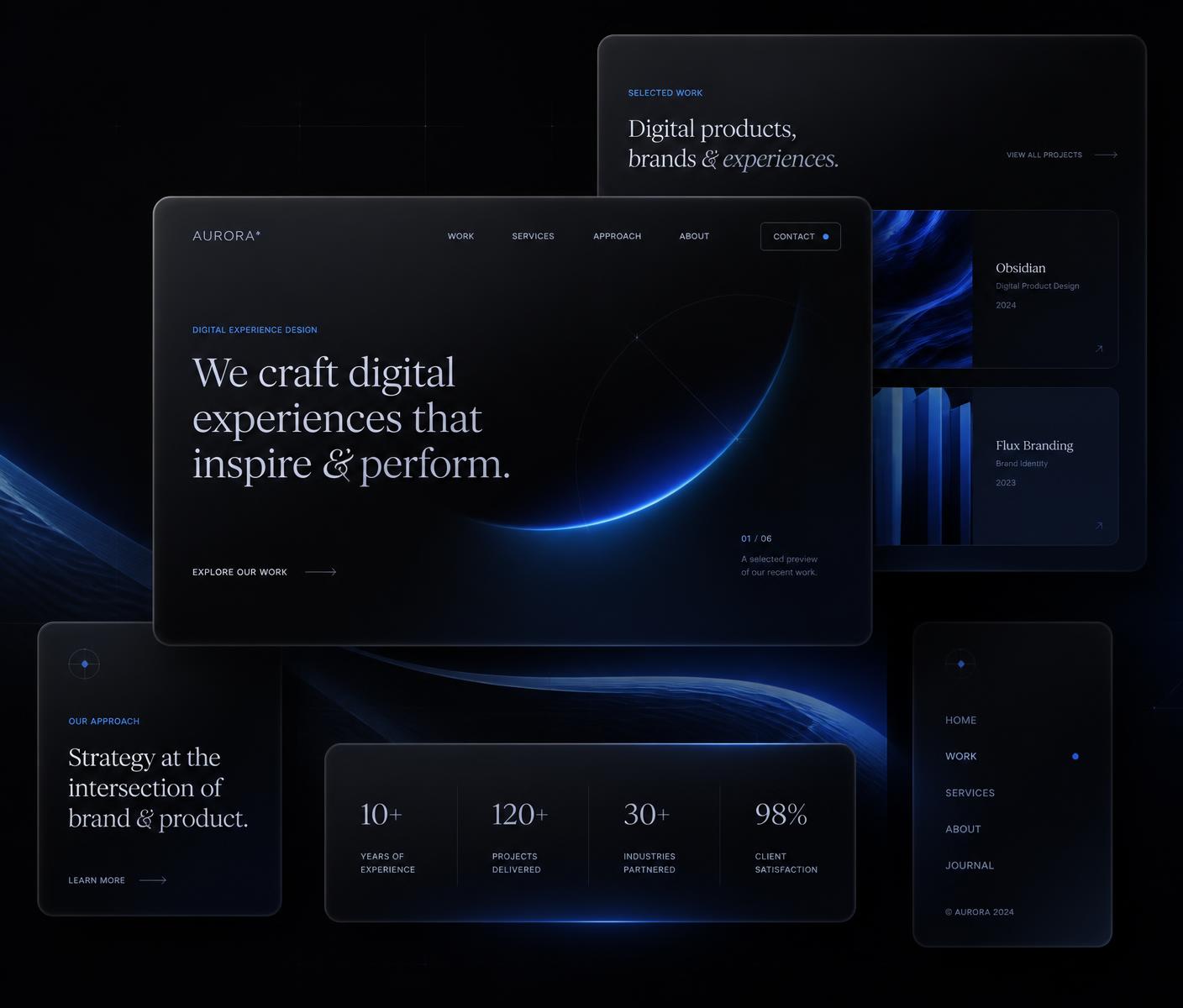 Interfaces de sites web premium conçues par SYTERO Studio