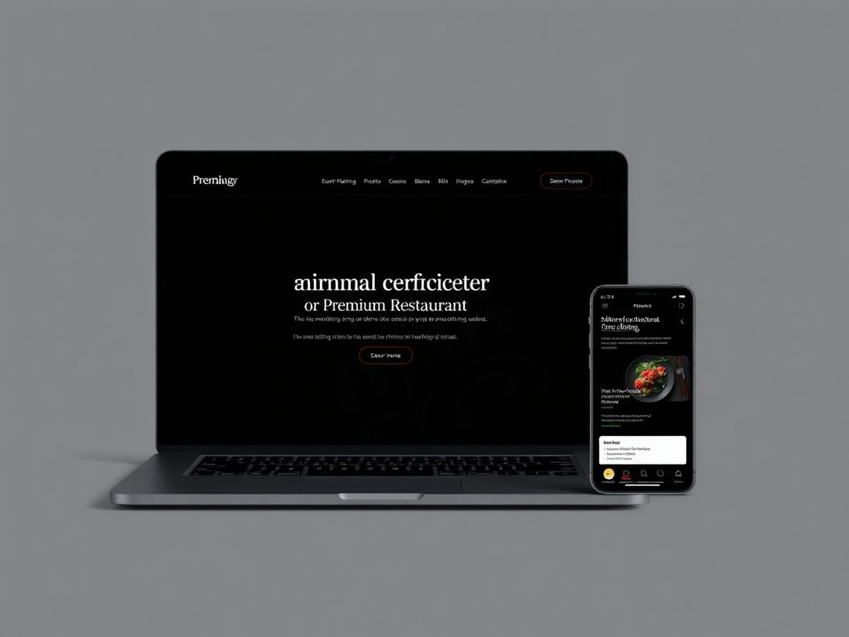 Restaurant premium — Site vitrine & réservations
